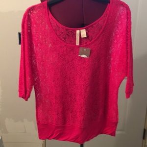 NWT PINK CAMEL BOUSE